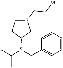 2-[(R)-3-(Benzyl-isopropyl-amino)-pyrrolidin-1-yl]-ethanol结构式