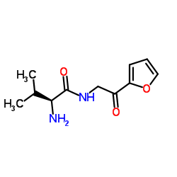 N-[2-(2-Furyl)-2-oxoethyl]-L-valinamide结构式