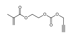 2-prop-2-ynoxycarbonyloxyethyl 2-methylprop-2-enoate Structure