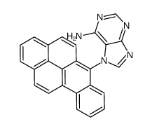 7-benzo[b]pyren-6-ylpurin-6-amine Structure