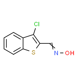 3-CHLORO-1-BENZOTHIOPHENE-2-CARBALDEHYDE OXIME Structure