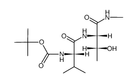 Boc-Val-Thr-NHCH3结构式