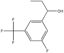 1-[3-fluoro-5-(trifluoromethyl)phenyl]propan-1-ol结构式