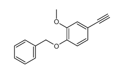 4-BENZYLOXY-1-ETHYNYL-3-METHOXY-BENZENE structure