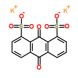 Anthraquinone-1,8-disulfonic acid dipotassium salt Structure