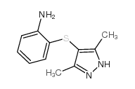 2-[(3,5-dimethyl-1H-pyrazol-4-yl)sulfanyl]aniline structure