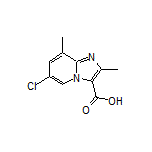 6-Chloro-2,8-dimethylimidazo[1,2-a]pyridine-3-carboxylic Acid Structure