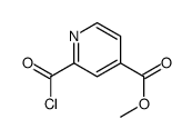 4-Pyridinecarboxylicacid,2-(chlorocarbonyl)-,methylester(9CI)结构式