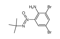 4,6-dibromo-2-(tert-butyl-NNO-azoxy)aniline结构式