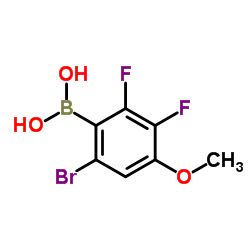 (6-Bromo-2,3-difluoro-4-methoxyphenyl)boronic acid picture