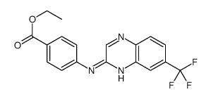 ethyl 4-[[7-(trifluoromethyl)quinoxalin-2-yl]amino]benzoate Structure