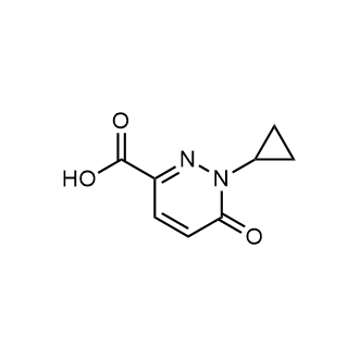 1-Cyclopropyl-6-oxo-1,6-dihydropyridazine-3-carboxylic acid Structure