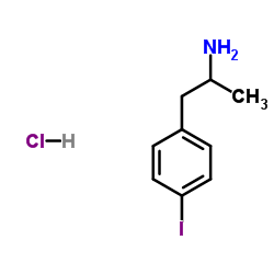 4-碘苯丙胺盐酸盐结构式