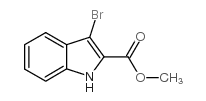 3-溴吲哚-2-甲酸甲酯结构式