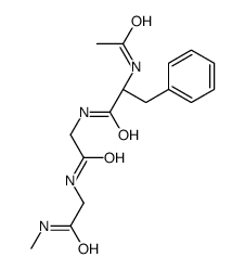 (2S)-2-acetamido-N-[2-[[2-(methylamino)-2-oxoethyl]amino]-2-oxoethyl]-3-phenylpropanamide结构式