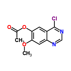 4-chloro-7-Methoxyquinazolin-6-yl acetate Structure