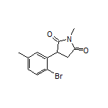 3-(2-溴-5-甲基苯基)-1-甲基吡咯烷-2,5-二酮结构式