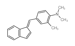 Benzenamine,4-(1H-inden-1-ylidenemethyl)-N,N,2-trimethyl- Structure