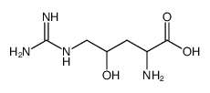 optically inactive 2-amino-5-guanidino-4-hydroxy-valeric acid Structure