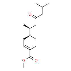 1-Cyclohexene-1-carboxylic acid, 4-(1,5-dimethyl-3-oxohexyl)-, methyl ester, (1S,4S)-(-)- picture