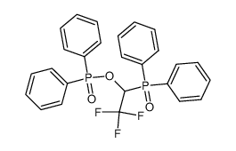 Diphenylphosphinsaeure-<1-diphenylphosphoryl>-2,2,2-trifluor-ethylester Structure