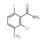 2-chloro-6-fluoro-3-methylbenzamide Structure