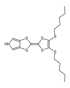 2-[4,5-bis(pentylthio)-1,3-dithiole-2-ylidene]-(1,3)-dithiolo[4,5-c]pyrrole Structure