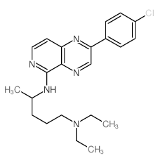 1,4-Pentanediamine,N4-[2-(4-chlorophenyl)pyrido[3,4-b]pyrazin-5-yl]-N1,N1-diethyl- structure