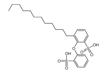 3-dodecyl-2-(2-sulfophenoxy)benzenesulfonic acid结构式