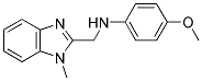 (4-METHOXY-PHENYL)-(1-METHYL-1 H-BENZOIMIDAZOL-2-YLMETHYL)-AMINE structure