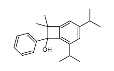 8,8-dimethyl-7-phenyl-3,5-di(propan-2-yl)bicyclo[4.2.0]octa-1,3,5-trien-7-ol结构式