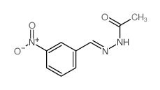 N-[(3-nitrophenyl)methylideneamino]acetamide picture