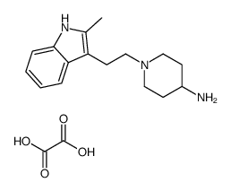 1-[2-(2-methyl-1H-indol-3-yl)ethyl]piperidin-4-amine,oxalic acid Structure