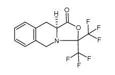 (10aS)-3,3-Bis(trifluoromethyl)-1-oxo-(1,2,3,4-tetrahydroisoquinolino)[2,3-c]oxazolidine结构式