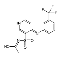 N-[4-[3-(trifluoromethyl)anilino]pyridin-3-yl]sulfonylacetamide结构式