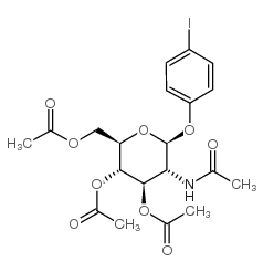 4'-IODOPHENYL 2-ACETAMIDO-3,4,6-TRI-O-ACETYL-2-DEOXY-B-D-GLUCOPYRANOSIDE Structure