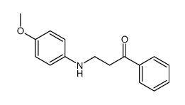 3-(4-methoxyanilino)-1-phenylpropan-1-one Structure