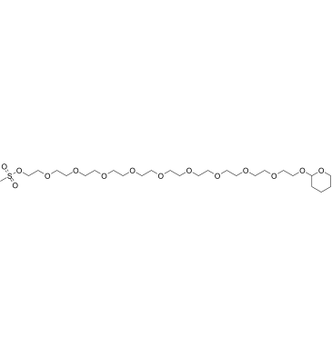 MS-PEG10-THP结构式