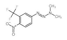 1-Triazene,3,3-dimethyl-1-[4-nitro-3-(trifluoromethyl)phenyl]- Structure