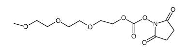 m-PEG3-succinimidyl carbonate structure