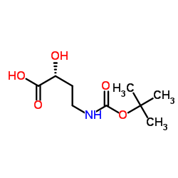 (R)-4-N-Boc-氨基-2-羟基丁酸结构式