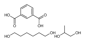 benzene-1,3-dicarboxylic acid,hexane-1,6-diol,propane-1,2-diol Structure