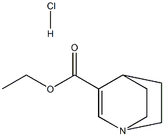 1-氮杂双环[2.2.2]辛-2-烯-3-羧酸乙酯盐酸盐结构式