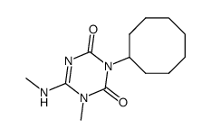 3-cyclooctyl-1-methyl-6-methylamino-1H-[1,3,5]triazine-2,4-dione Structure