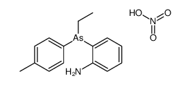 2-[ethyl-(4-methylphenyl)arsanyl]aniline,nitric acid Structure