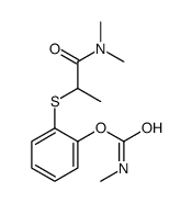 [2-[1-(dimethylamino)-1-oxopropan-2-yl]sulfanylphenyl] N-methylcarbamate结构式