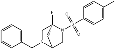 2,5-Diazabicyclo[2.2.1]heptane, 2-[(4-methylphenyl)sulfonyl]-5-(phenylmethyl)-, (1S)-结构式