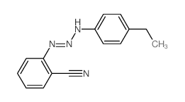 2-[(4-ethylphenyl)amino]diazenylbenzonitrile Structure