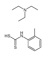 o-tolyl-dithiocarbamic acid , compound with triethylamine结构式