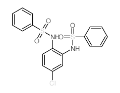 N-[2-(benzenesulfonamido)-5-chloro-phenyl]benzenesulfonamide结构式